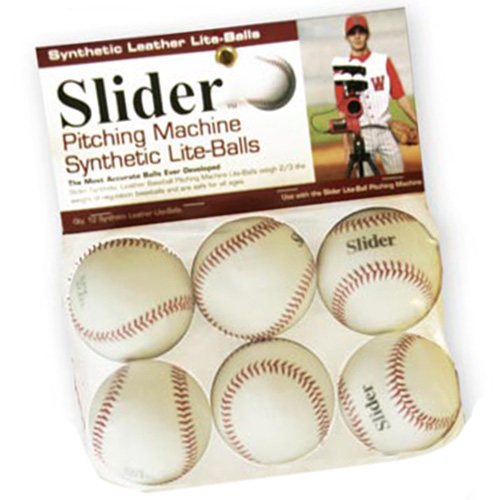 Slider Lite Leather Pitching Machine Baseballs
